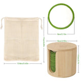 Essential 16-Piece Set Reusable Makeup Remover Pads (Bamboo + Cotton)
