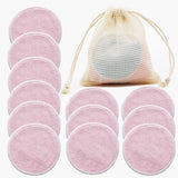 12-Pack Washable Cotton Pads (Soft, Absorbent, & Hypoallergenic)