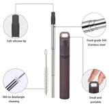 Durable Stainless-Steel Straw Set (Fully Recyclable)