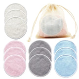 12-Pack Washable Cotton Pads (Soft, Absorbent, & Hypoallergenic)