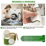 Essential 16-Piece Set Reusable Makeup Remover Pads (Bamboo + Cotton)