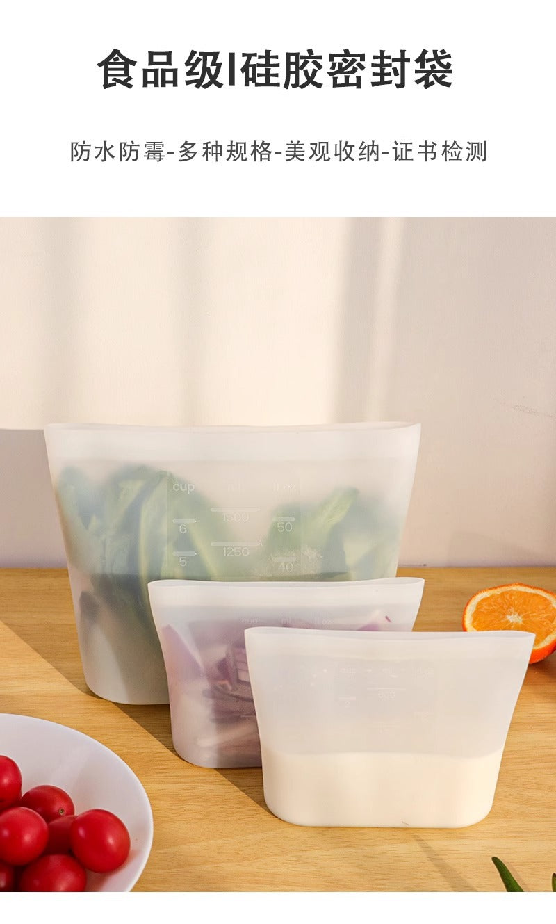 Premium Silicone Food Storage Bags - 100% BPA-Free