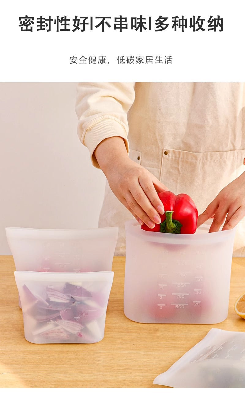 Premium Silicone Food Storage Bags - 100% BPA-Free