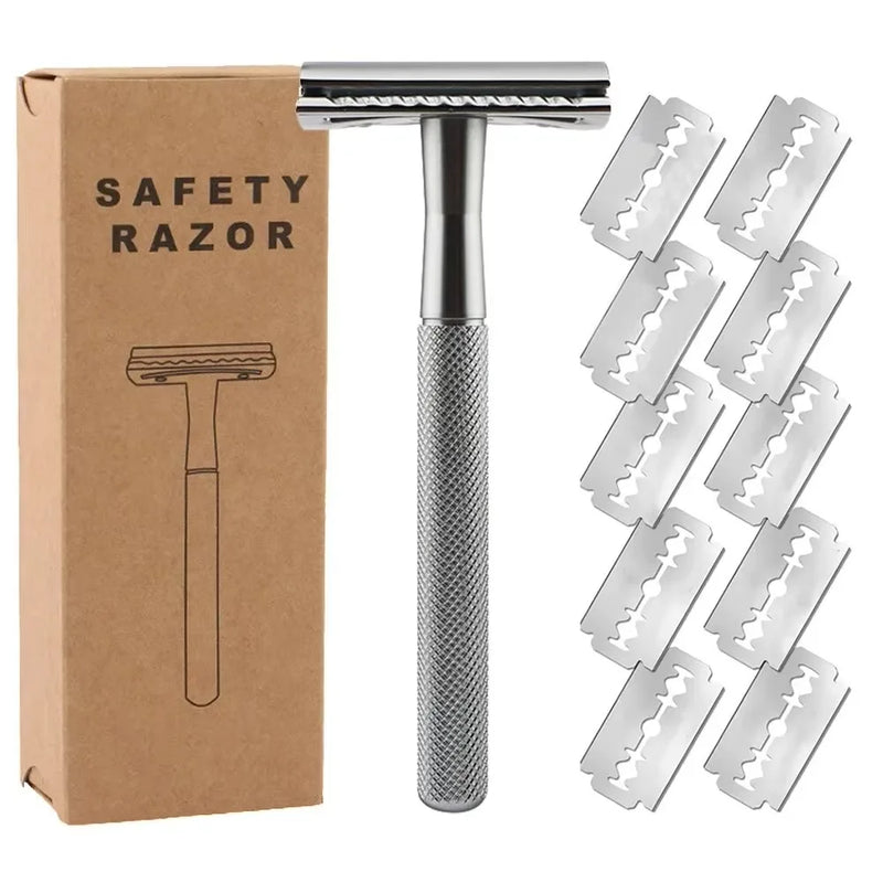 Precision-Engineered Safety Razor (Medical-Grade Stainless Steel)