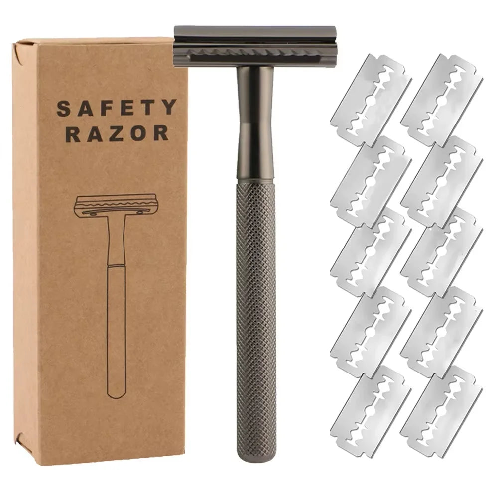 Precision-Engineered Safety Razor (Medical-Grade Stainless Steel)