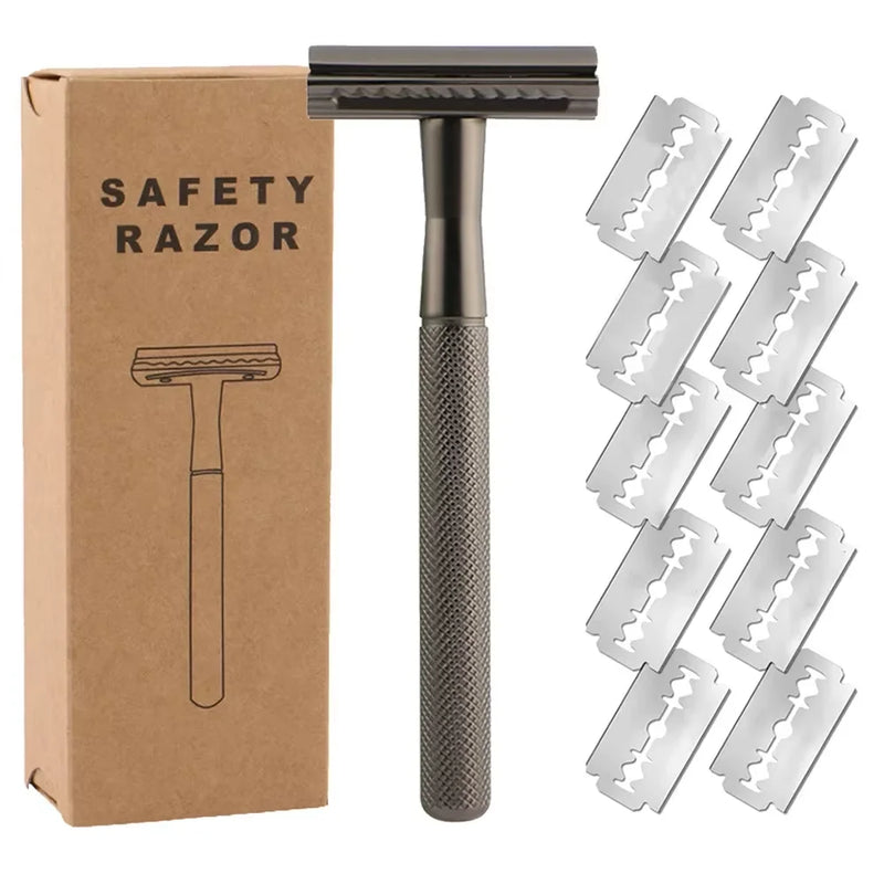 Precision-Engineered Safety Razor (Medical-Grade Stainless Steel)