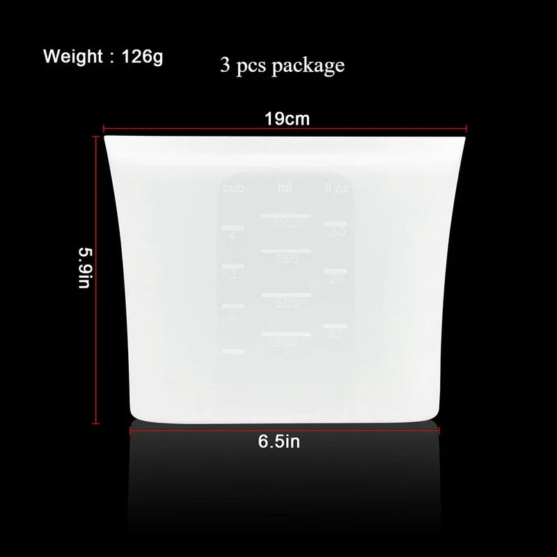 Premium Silicone Food Storage Bags - 100% BPA-Free