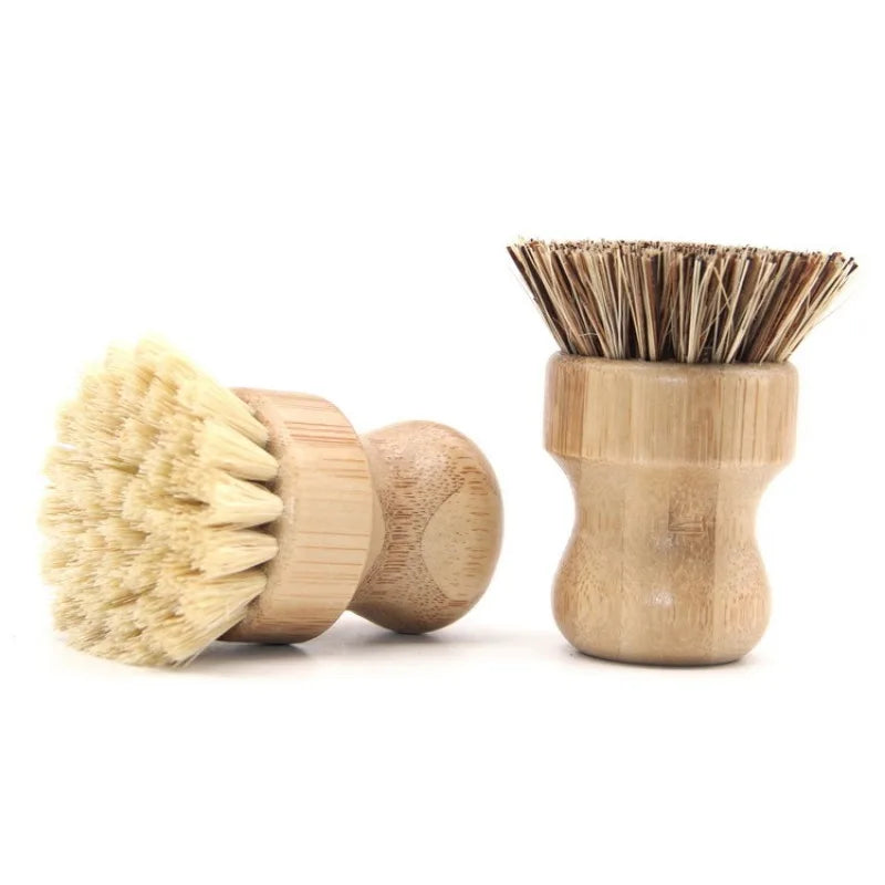 Bamboo Dish Scrub Brushes - Naturally Antimicrobial & Fully Compostable