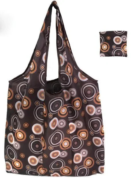 Foldable Reusable Bag (Washable Fabric) - Lightweight & Stylish