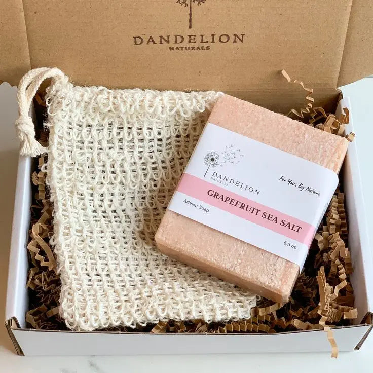 Sustainably Crafted Wooden Soap Dishes + Natural Fiber Pouches - 100% Hand-Finished