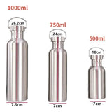 Robust Stainless-Steel Water Bottle - Lightweight & Durable