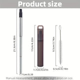 Durable Stainless-Steel Straw Set (Fully Recyclable)