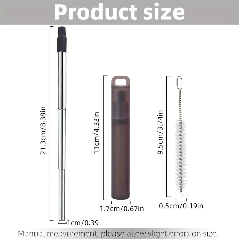 Durable Stainless-Steel Straw Set (Fully Recyclable)