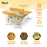 Plastic-Free & Organic - Natural Beeswax Wrap Roll