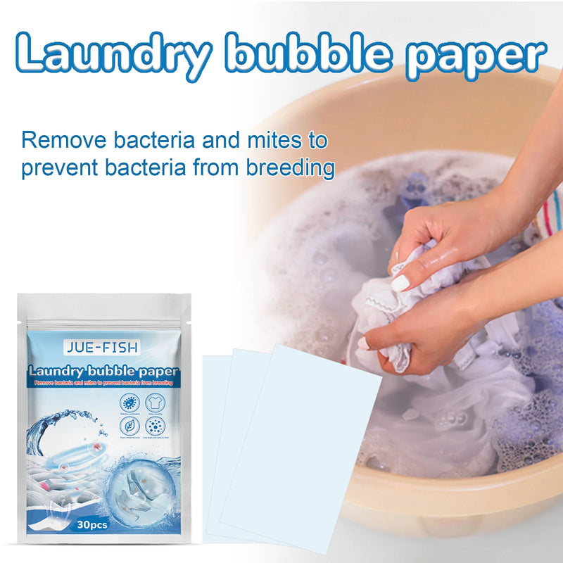Biodegradable Eco-Conscious Plastic-Free Laundry Detergent Sheets