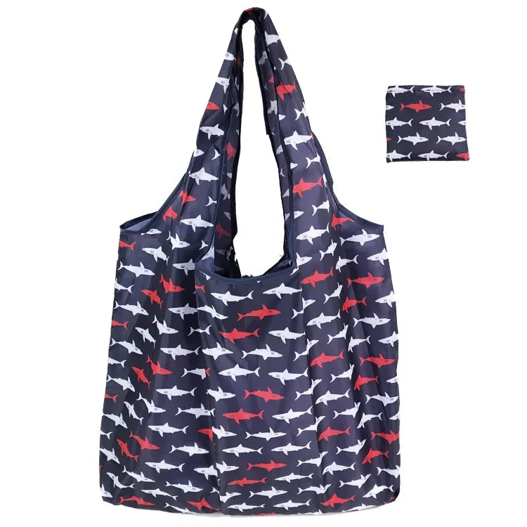 Foldable Reusable Bag (Washable Fabric) - Lightweight & Stylish