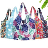 Foldable Reusable Bag (Washable Fabric) - Lightweight & Stylish