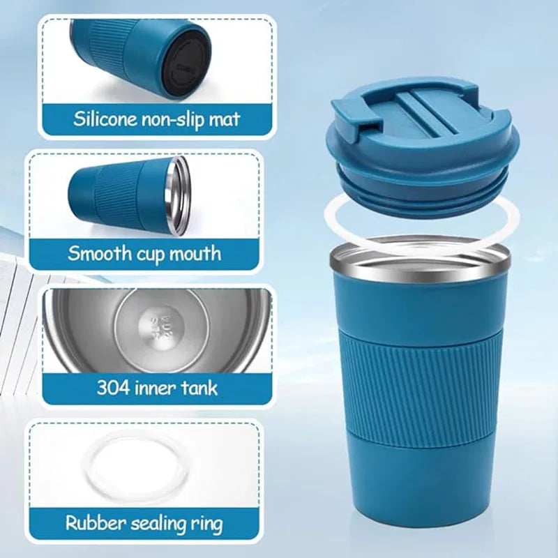 380ml Double-Wall Insulated Mug - Premium Stainless Steel