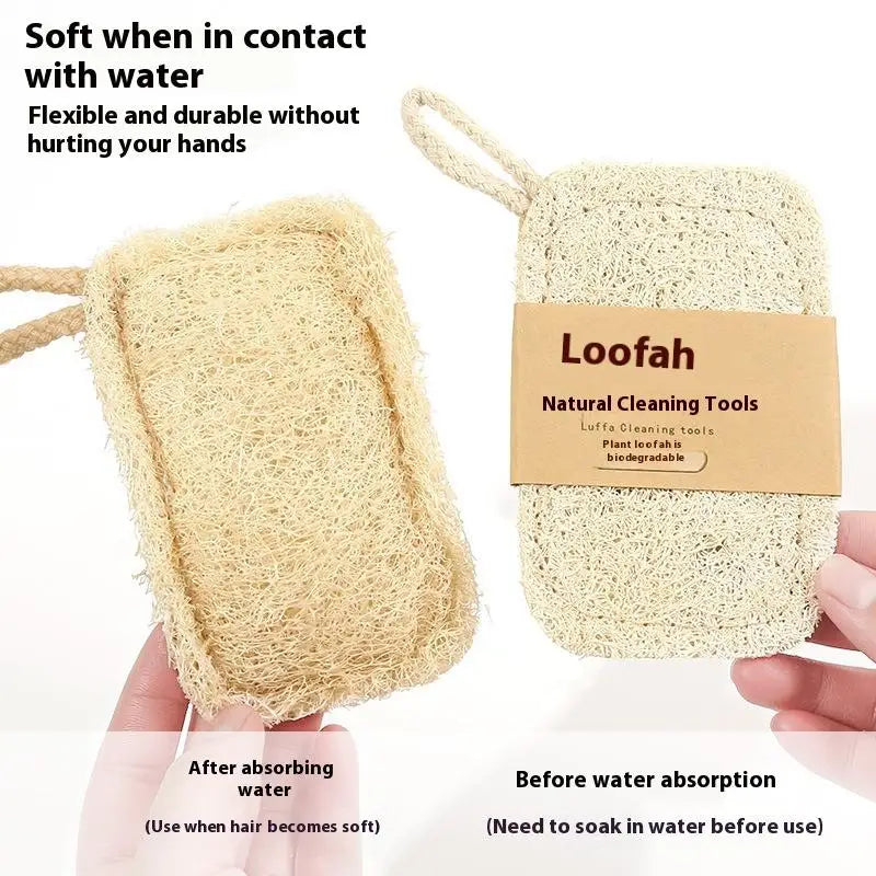 6-Piece Natural Luffa Sponge Collection - 100% Biodegradable & Plant-Based