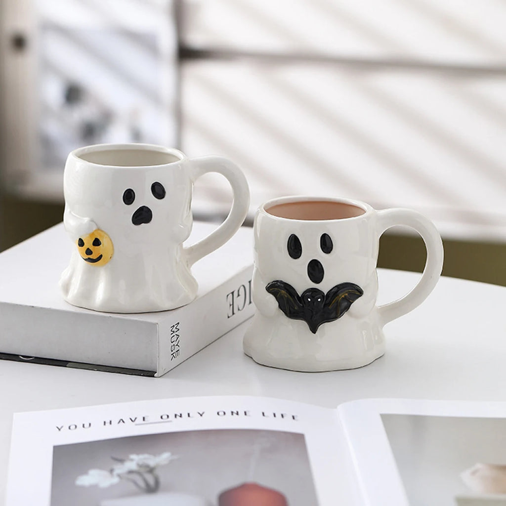 Charming Reusable Ceramic Mug (Halloween Aesthetic)