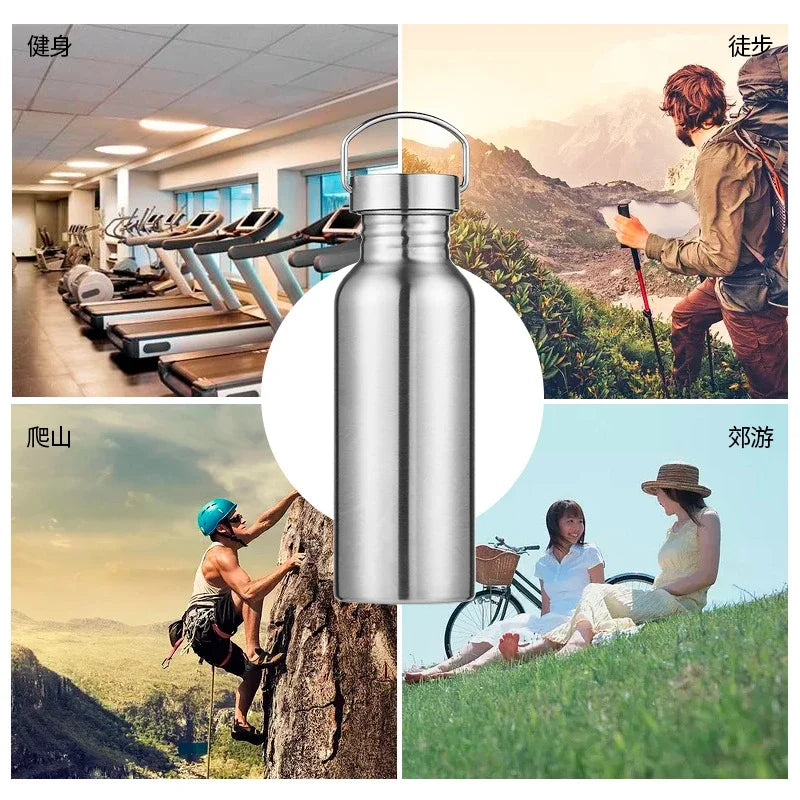 Robust Stainless-Steel Water Bottle - Lightweight & Durable